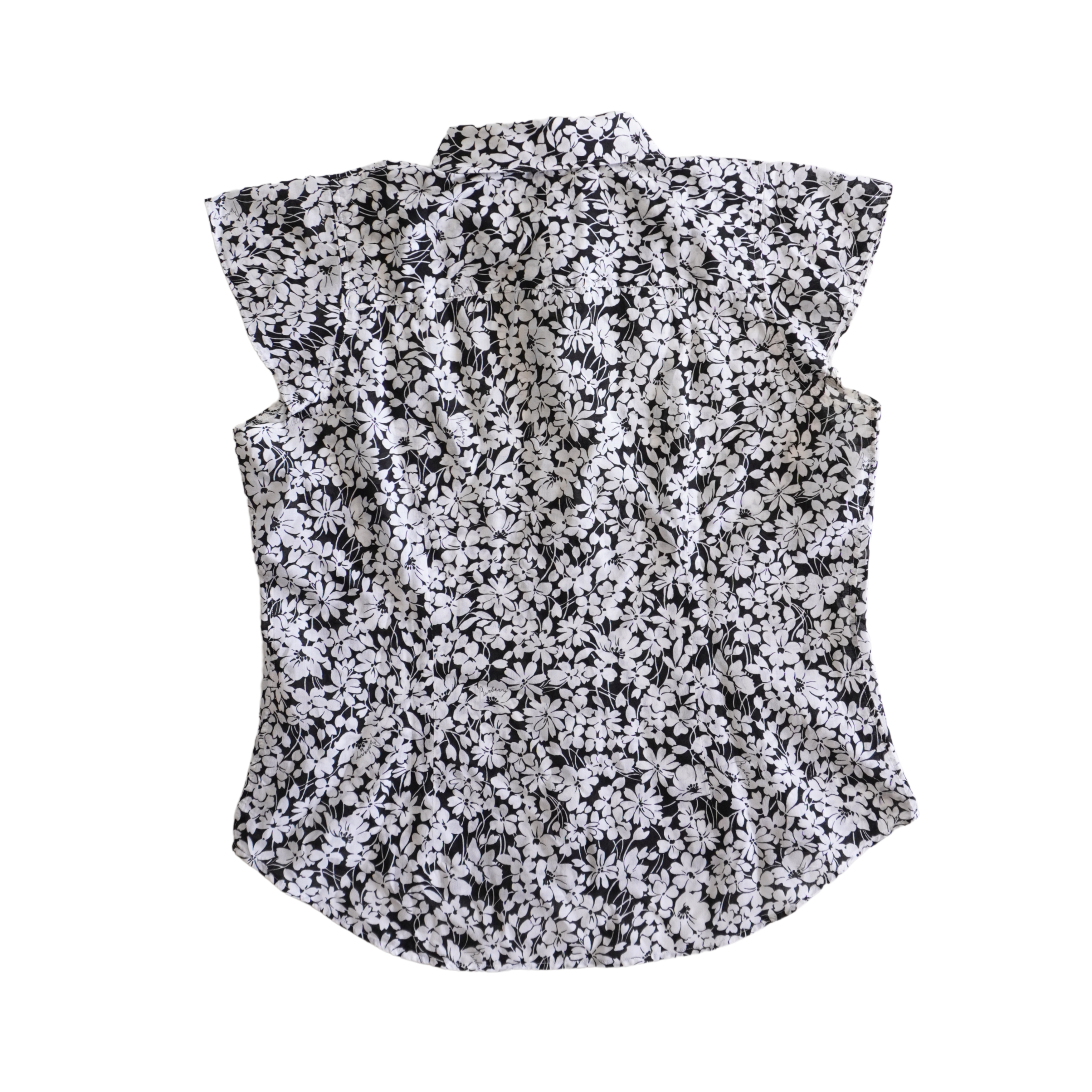 Burberry Cap Sleeve Blouse - Women's L