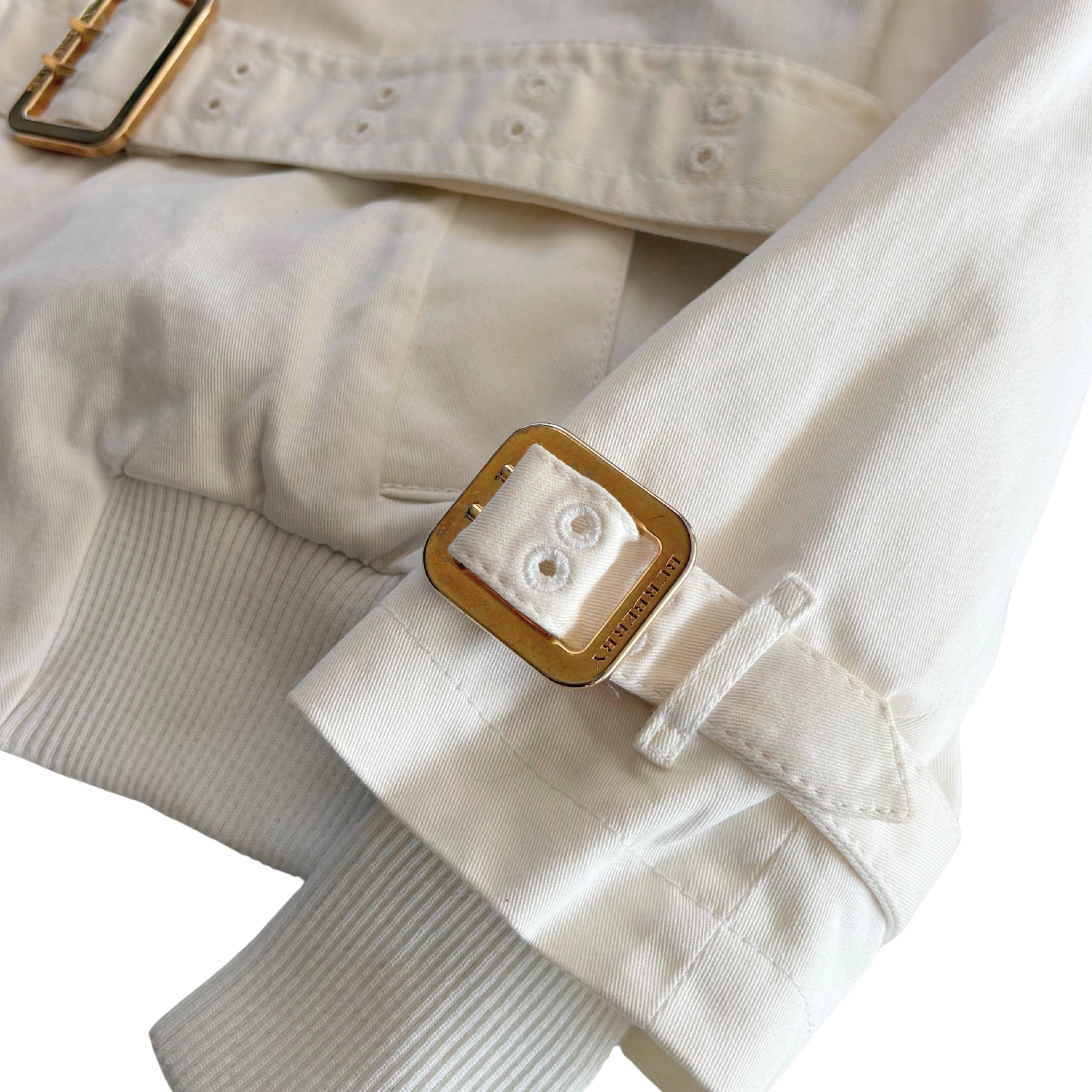 Burberry Belted Bomber Jacket - Women's 6