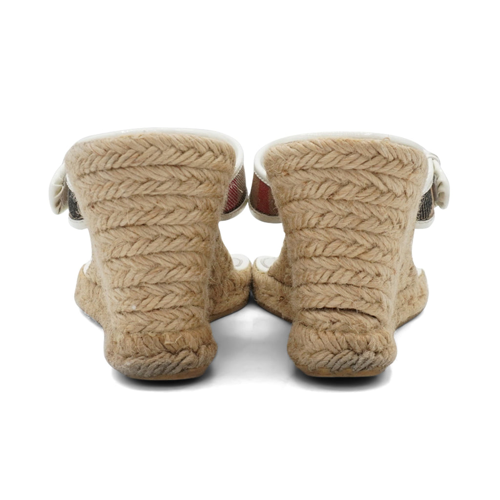 Burberry Wedge Thong Sandal - Women's 7
