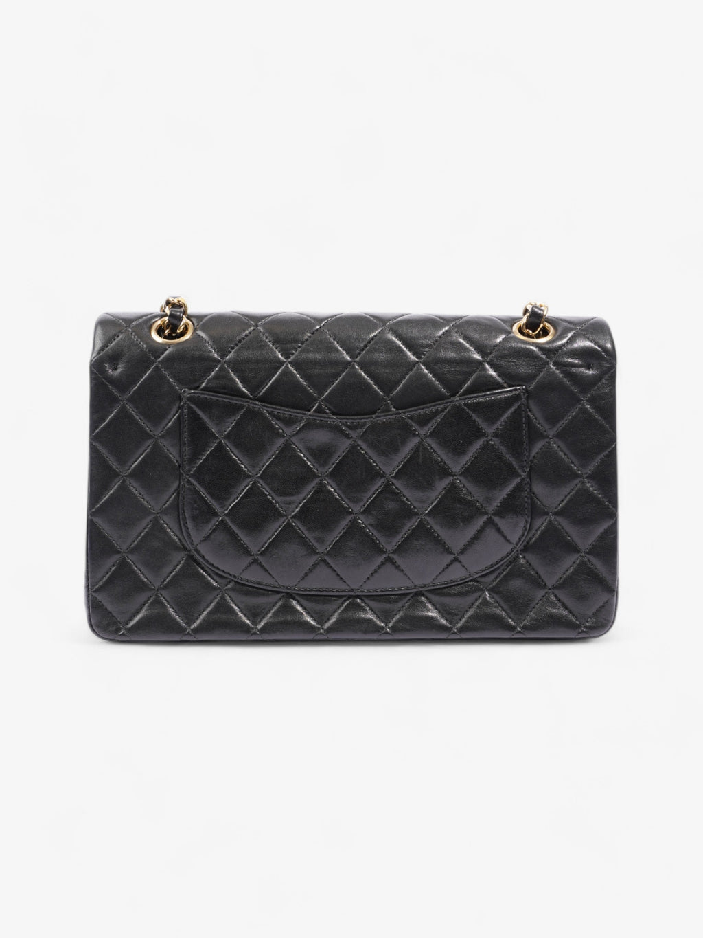 Chanel Classic Double Flap Black Lambskin Leather Medium