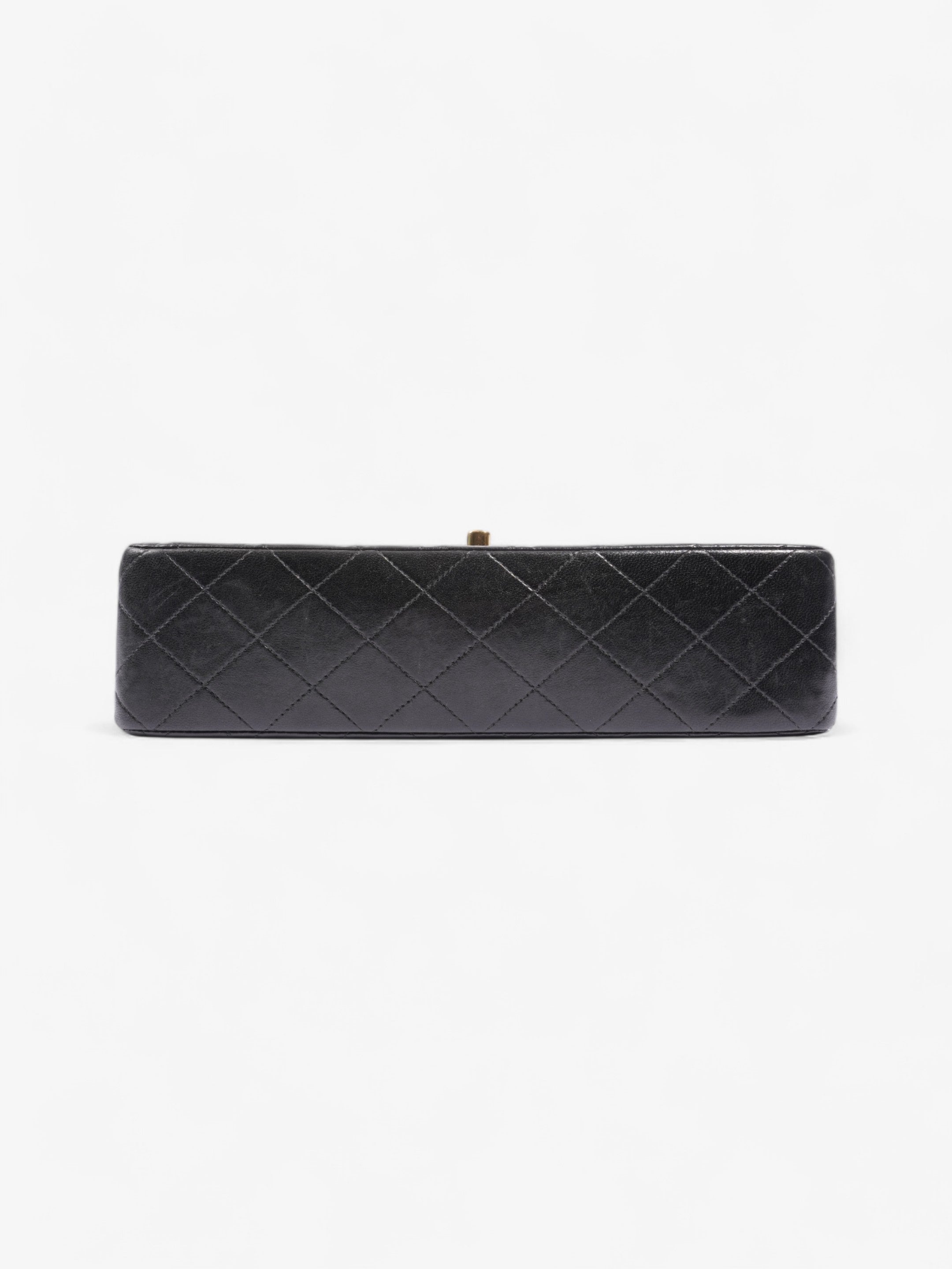 Chanel Classic Double Flap Black Lambskin Leather Medium