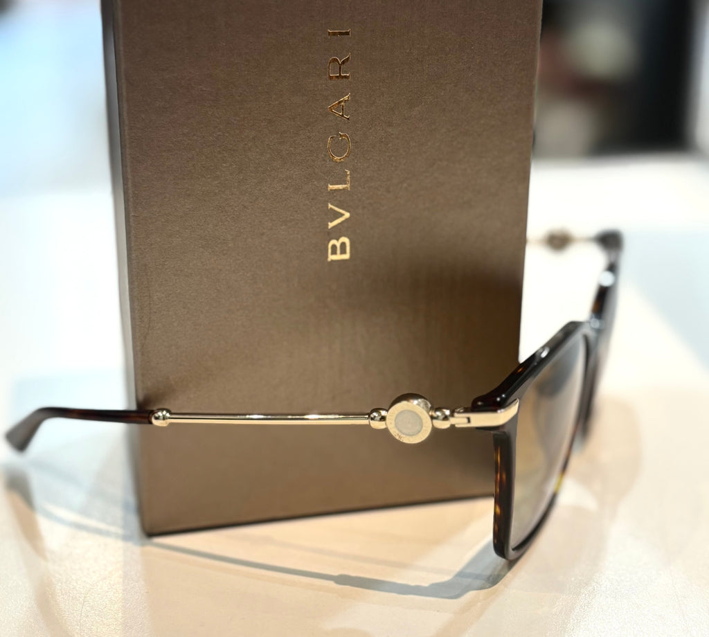 BVLGARI BV8222 GRADIENT POLARISED TORTOISE SUNGLASSES