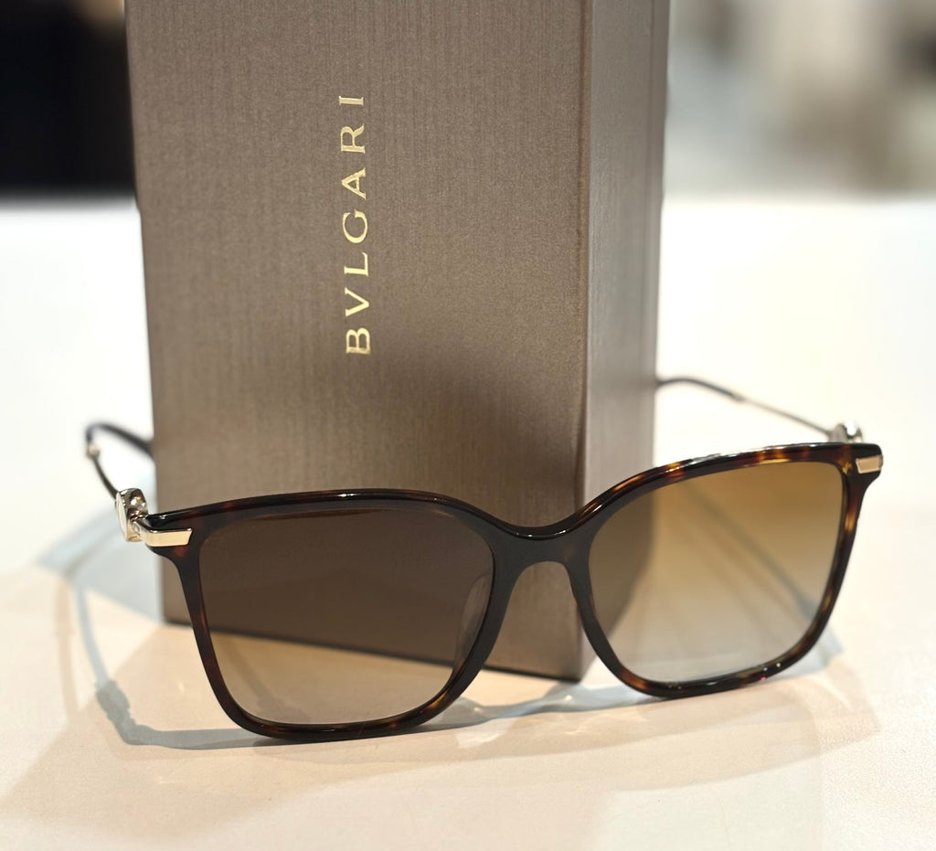 BVLGARI BV8222 GRADIENT POLARISED TORTOISE SUNGLASSES