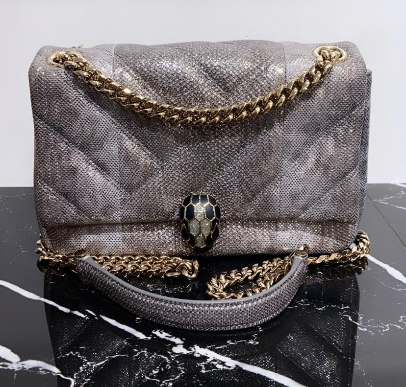BULGARI SERPENTI CABOCHON SMALL SHOULDER BAG