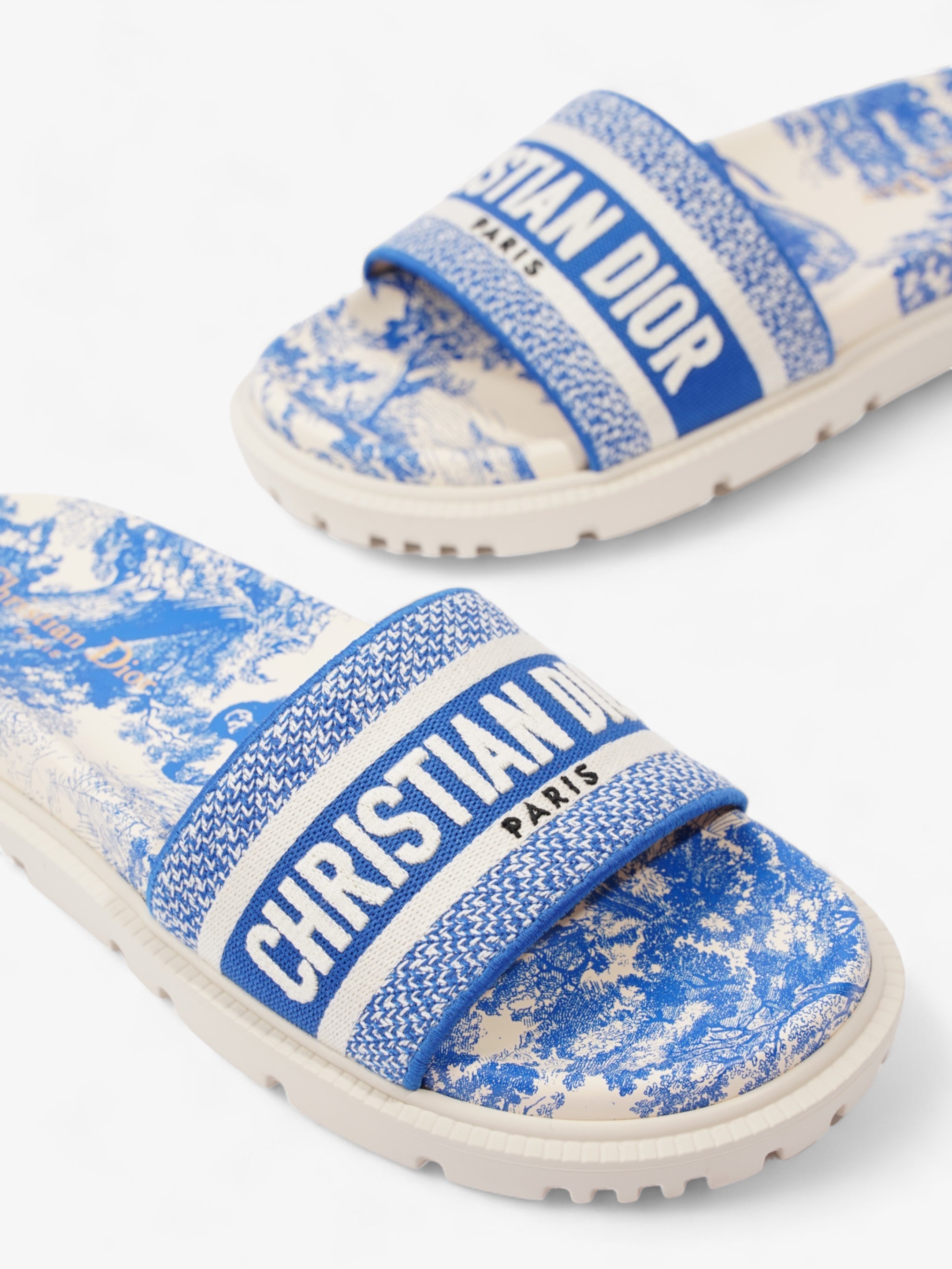 Christian Dior Dway White / Blue Canvas EU 39 UK 6