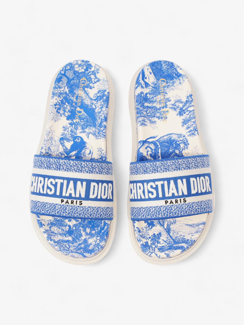 Christian Dior Dway White / Blue Canvas EU 39 UK 6
