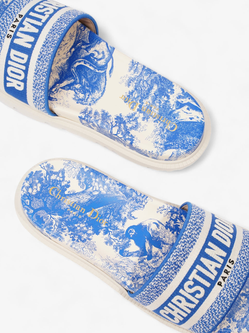 Christian Dior Dway White / Blue Canvas EU 39 UK 6