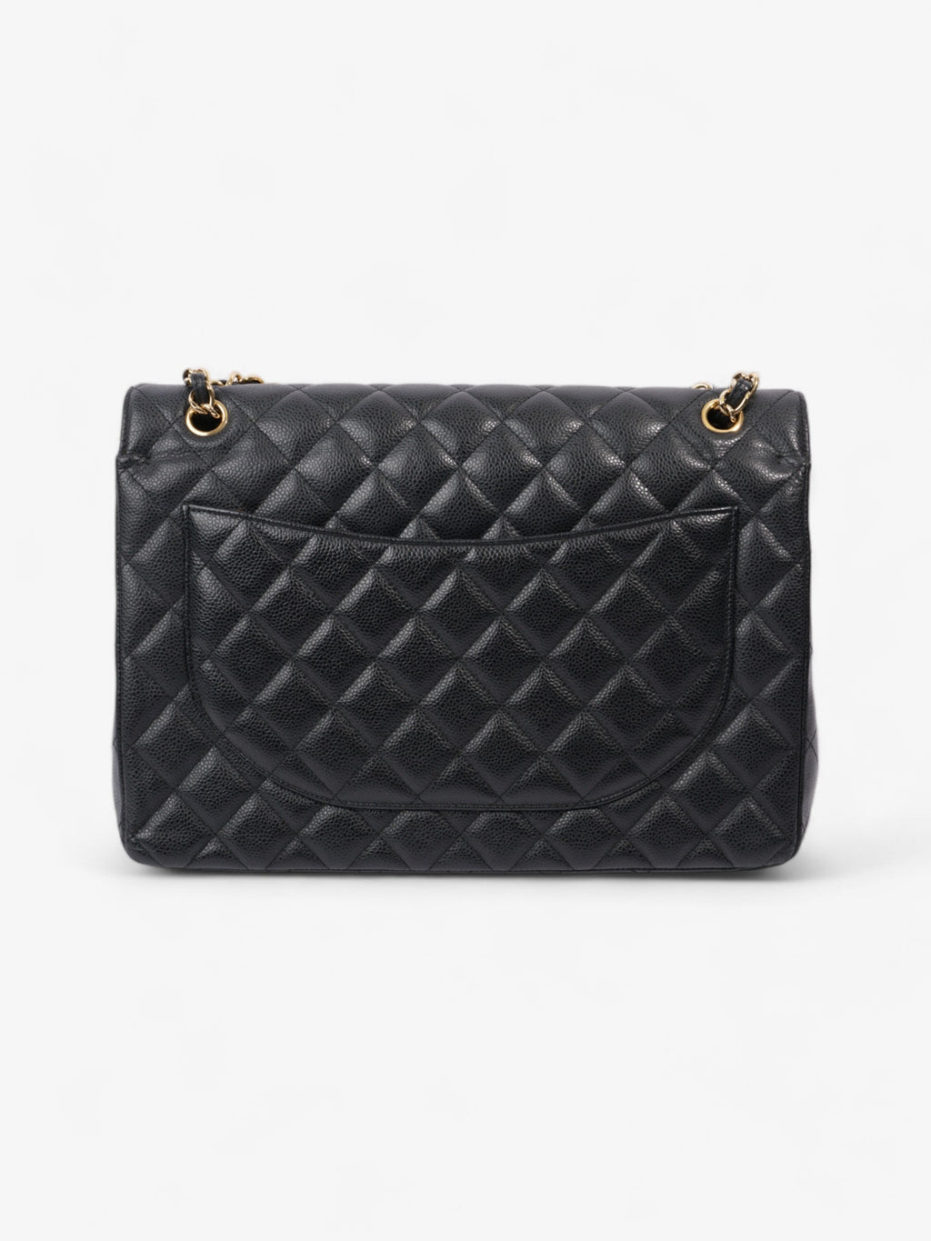 Chanel Classic Double Flap Black Caviar Leather Maxi