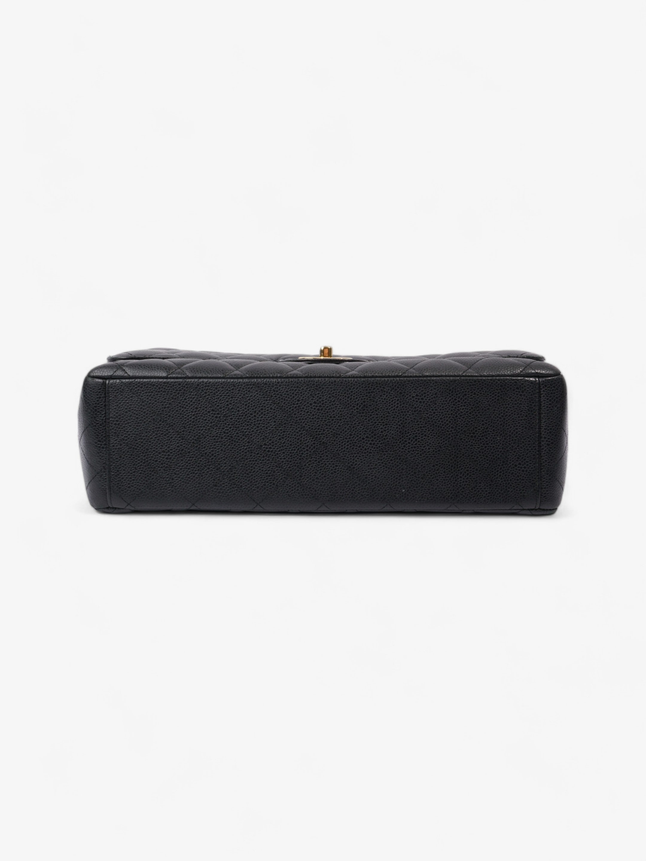 Chanel Classic Double Flap Black Caviar Leather Maxi