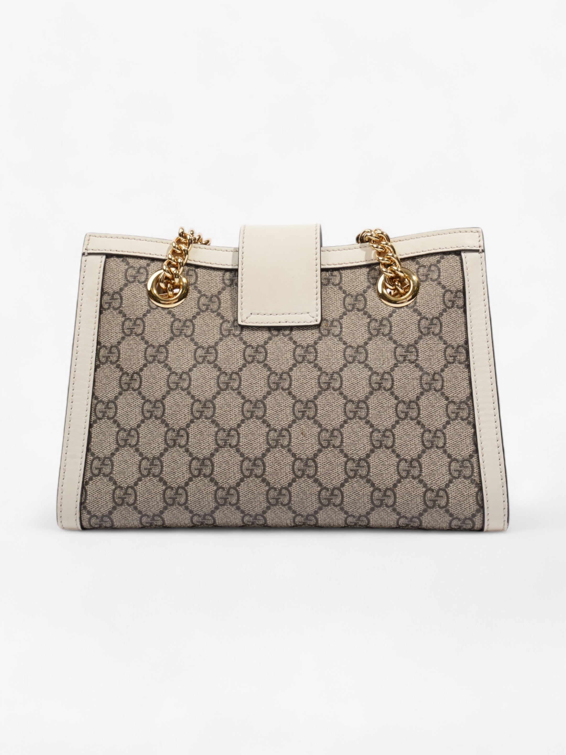 Gucci Padlock GG GG Supreme / White Coated Canvas Small