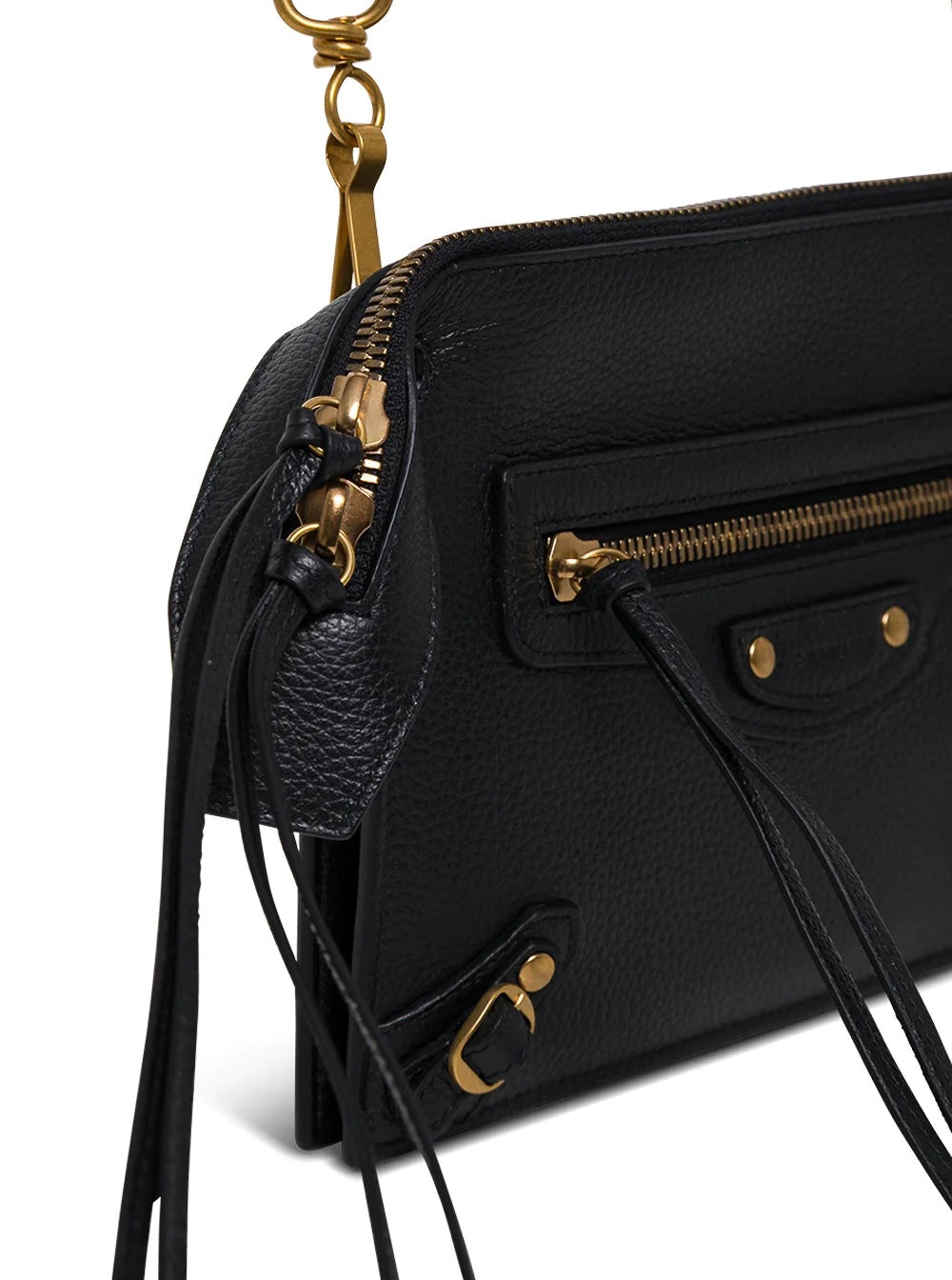 BALENCIAGA CALFSKIN LEATHER NEO CLASSIC SHOULDER BAG