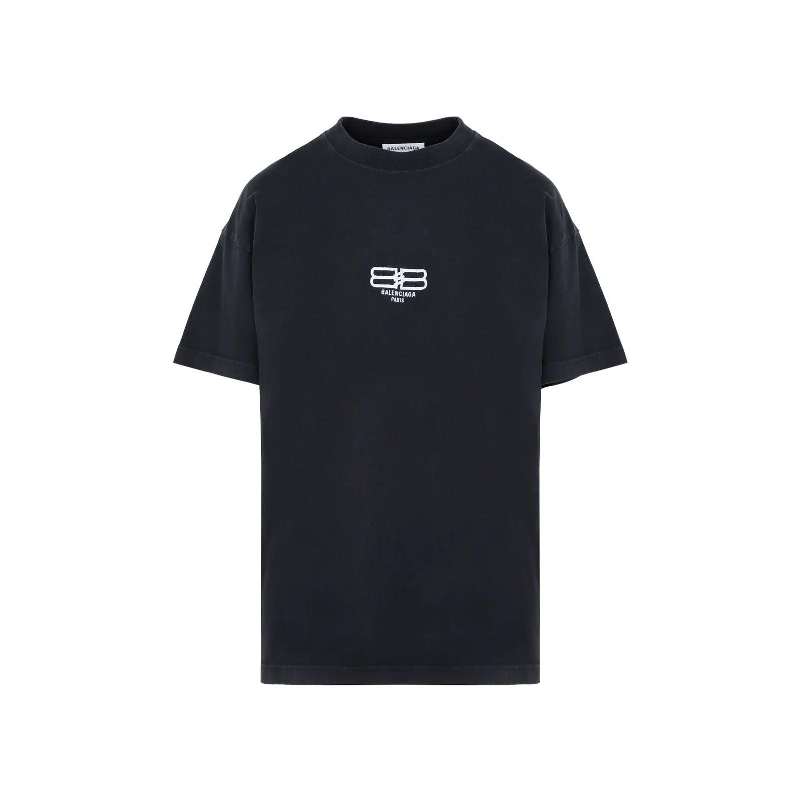 BALENCIAGA BB LOGO PRINTED CREWNECK T-SHIRT
