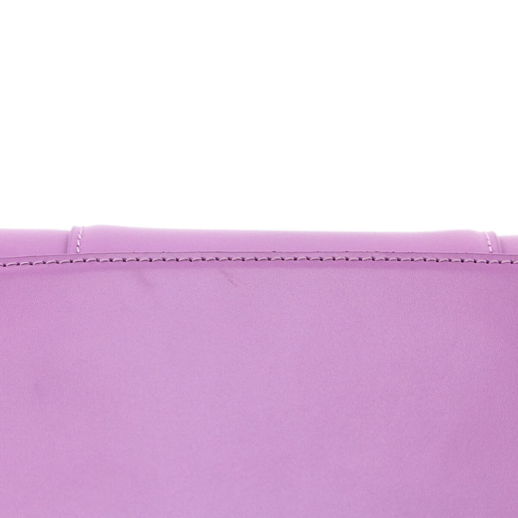 Balenciaga Lilac Calfskin Hourglass Wallet On Chain