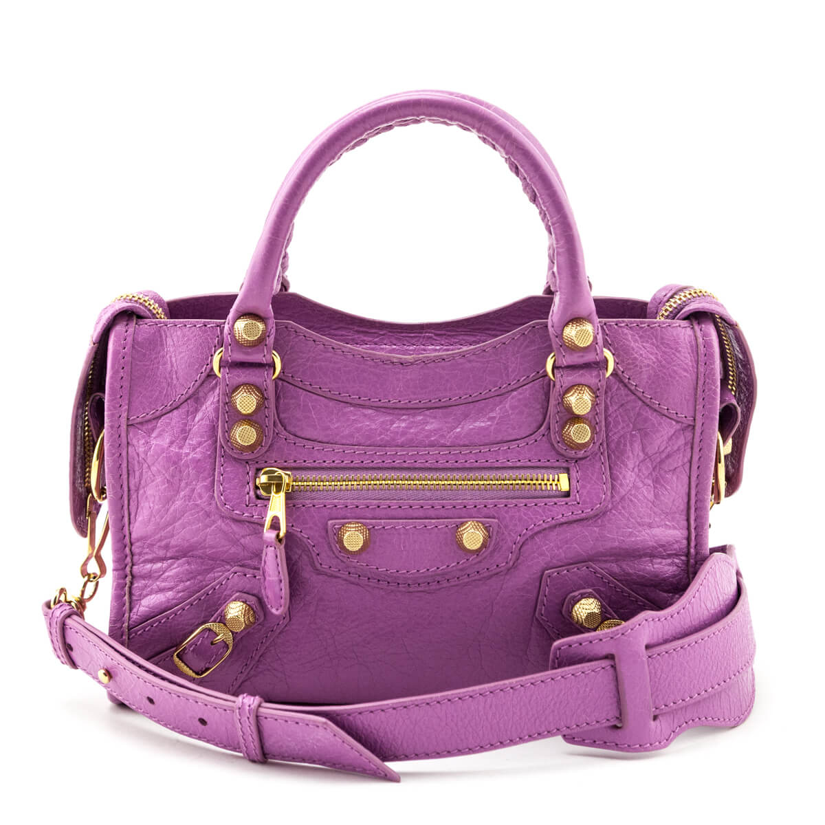Balenciaga Pink Arena Storico Lambskin Giant 12 Silver Hardware Mini City