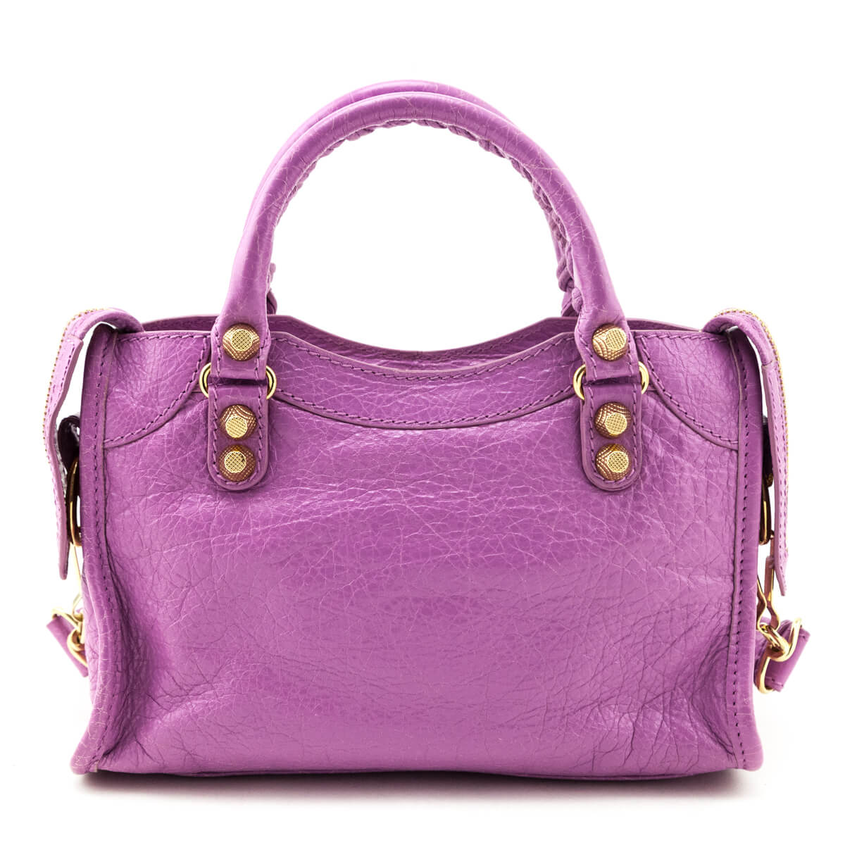 Balenciaga Pink Arena Storico Lambskin Giant 12 Silver Hardware Mini City