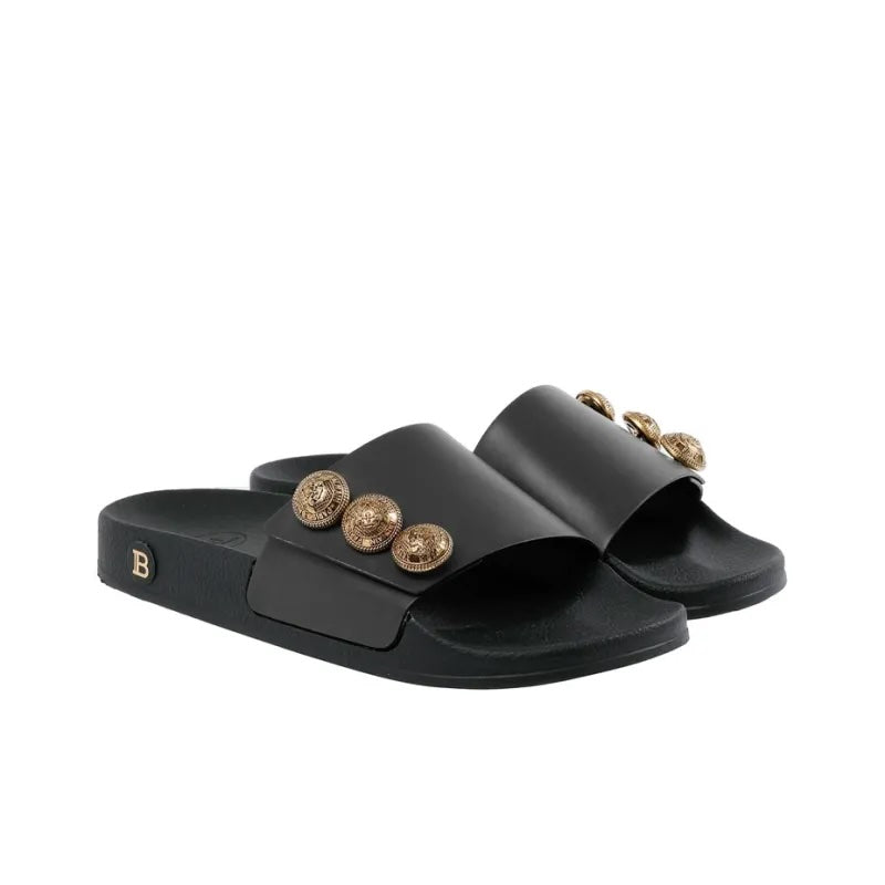 BALMAIN PARIS SYMI POOL SLIDES