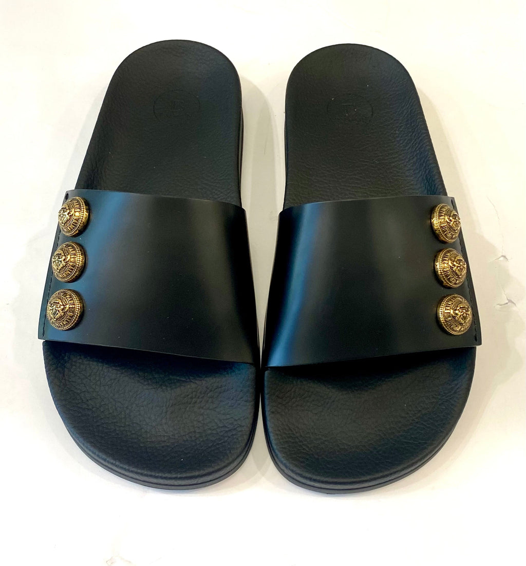 BALMAIN PARIS SYMI POOL SLIDES