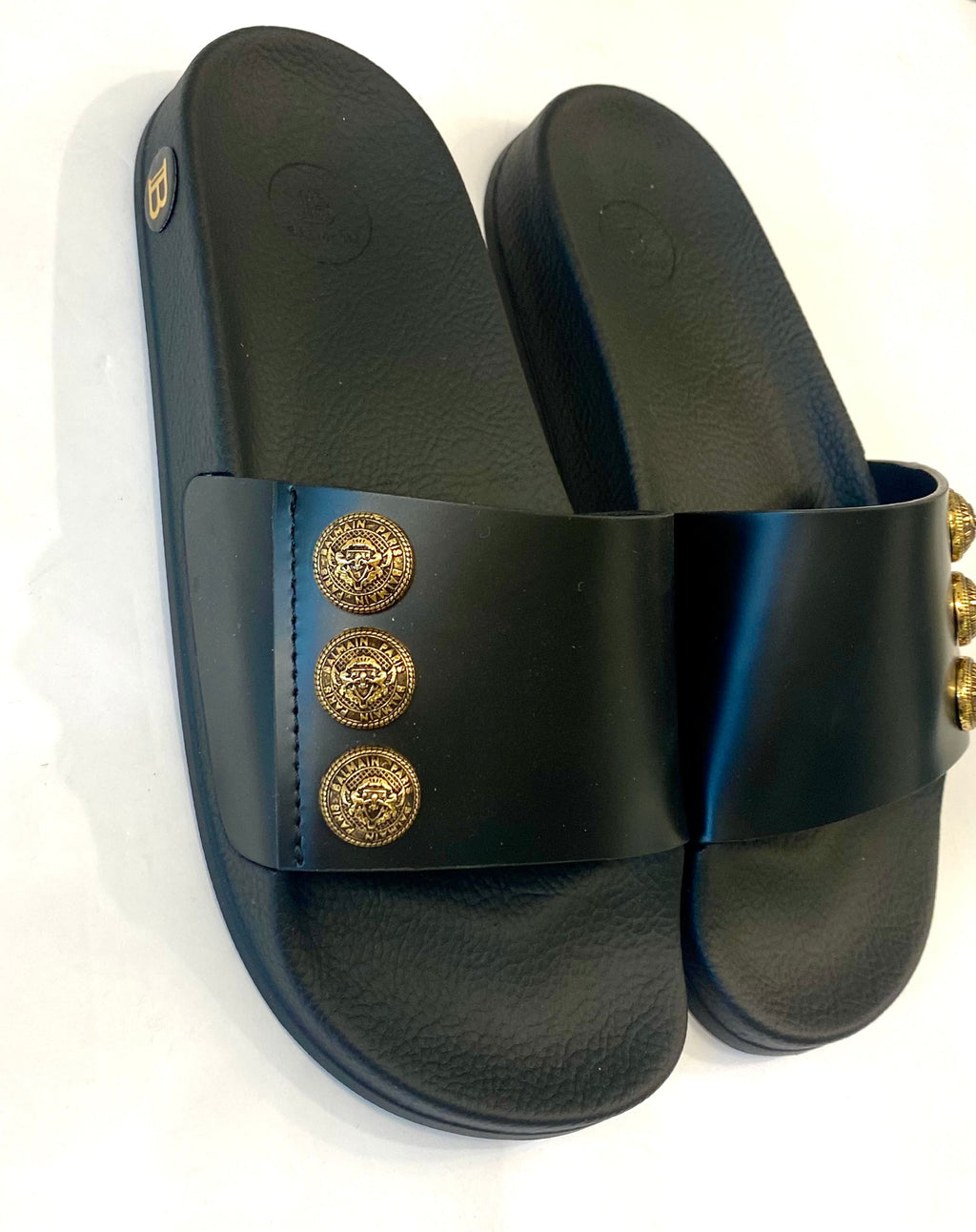 BALMAIN PARIS SYMI POOL SLIDES