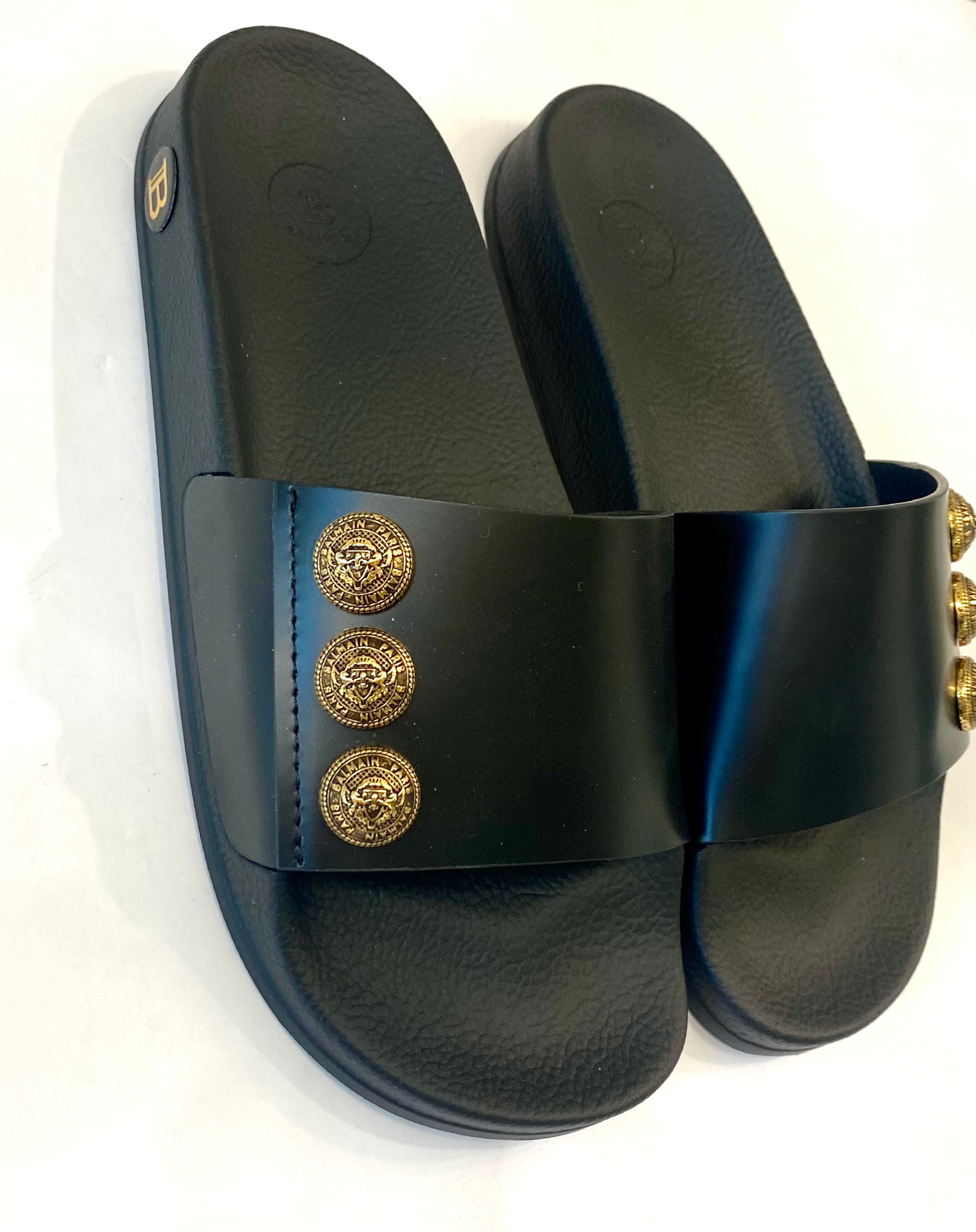 BALMAIN PARIS SYMI POOL SLIDES