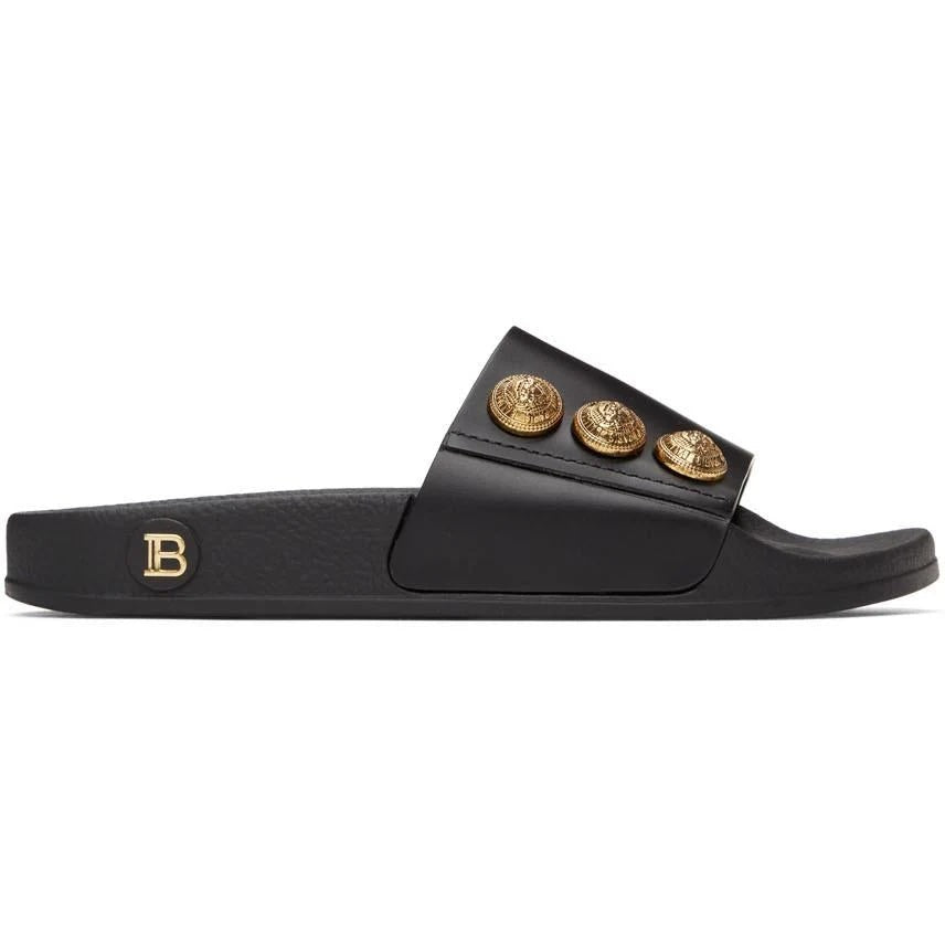 BALMAIN PARIS SYMI POOL SLIDES