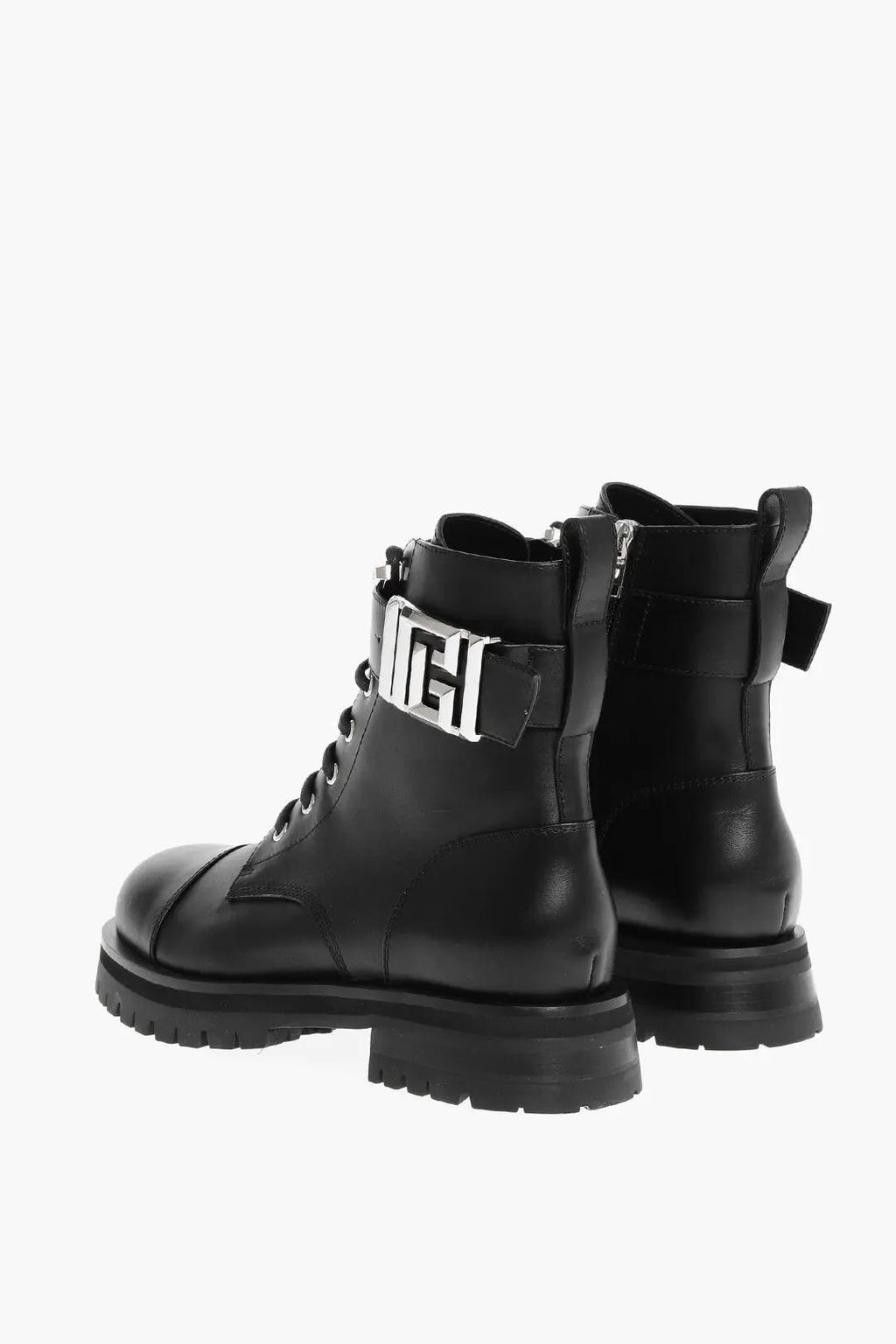 BALMAIN CHARLIE CALFSKIN LEATHER RANGER BOOTS