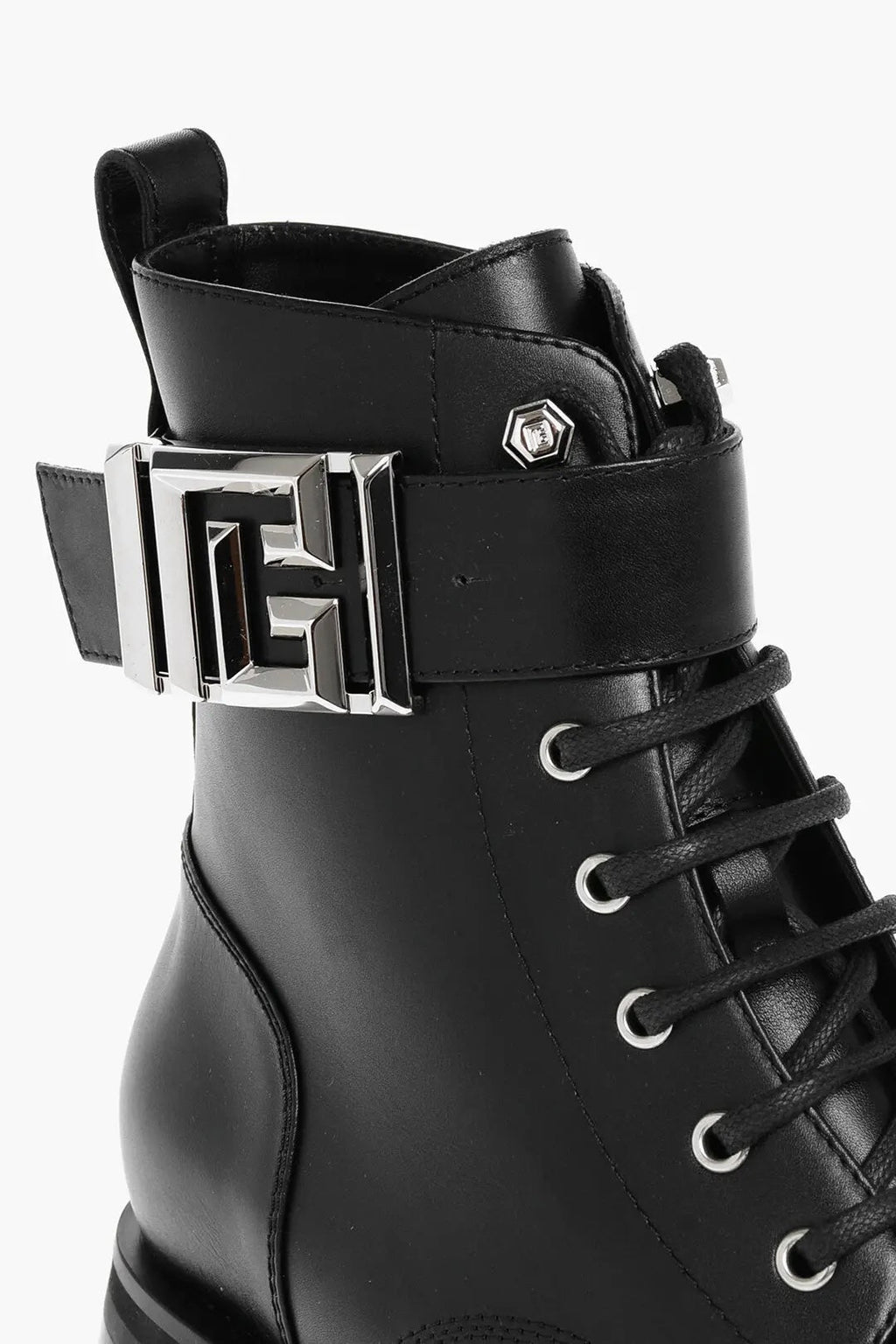 BALMAIN CHARLIE CALFSKIN LEATHER RANGER BOOTS