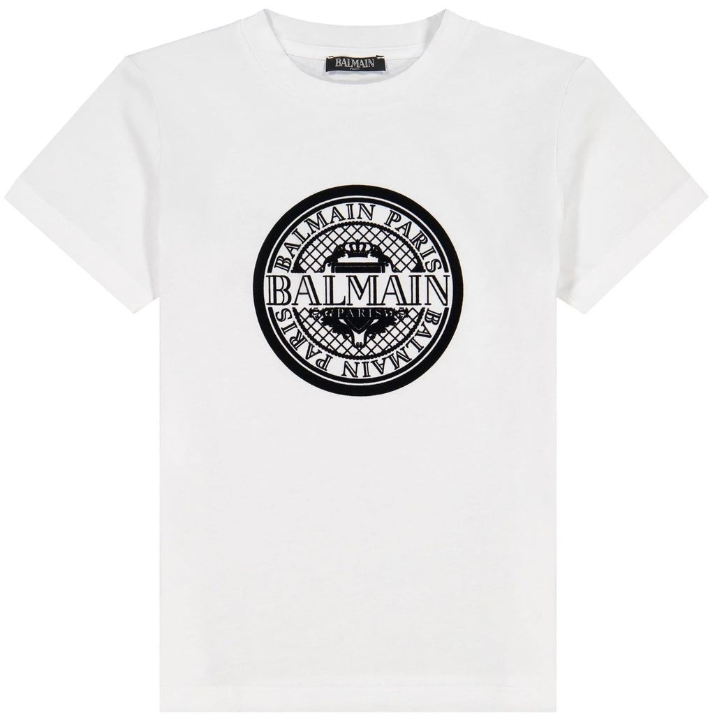BALMAIN PARIS MEN'S MEDALLION T-SHIRT