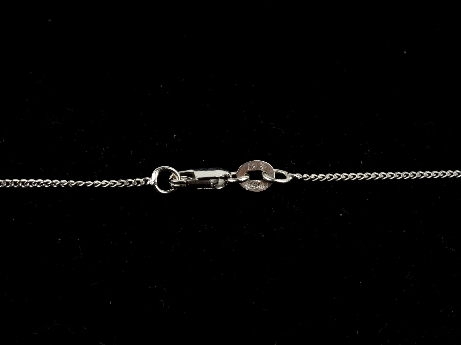 Birks White Gold and Diamond Cross Pendant on Chain