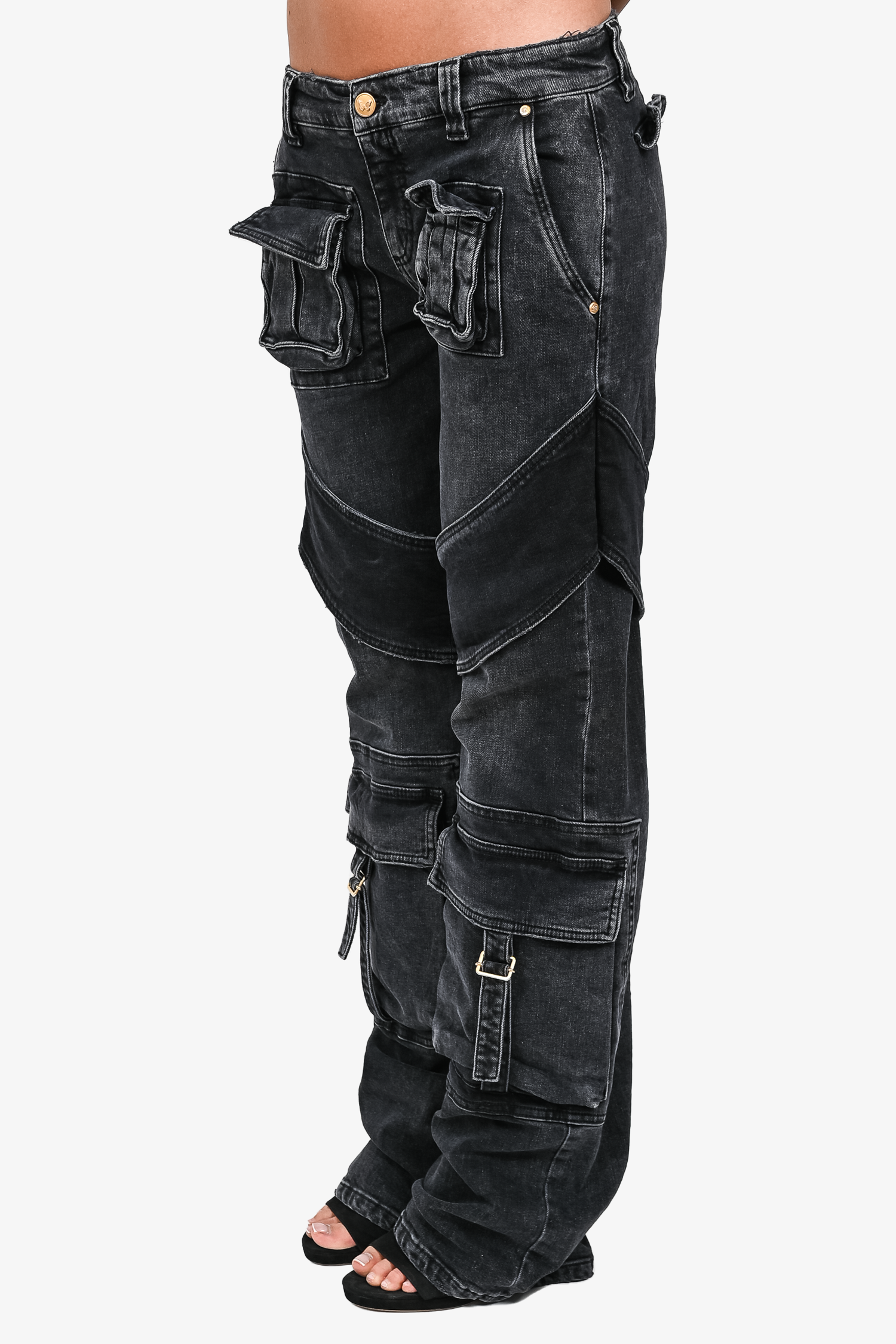 Blumarine Grey Cargo Pants sz 6
