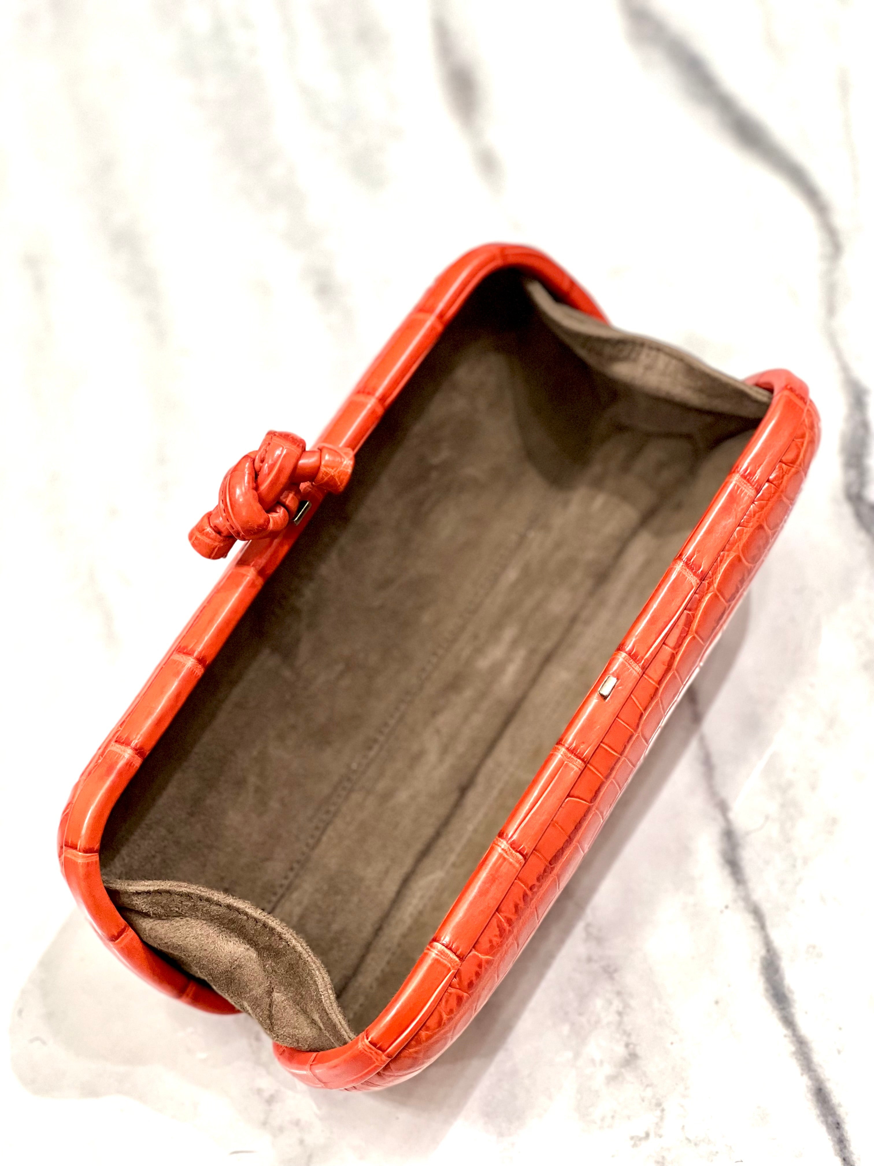 Bottega Veneta Knot Leather Clutch