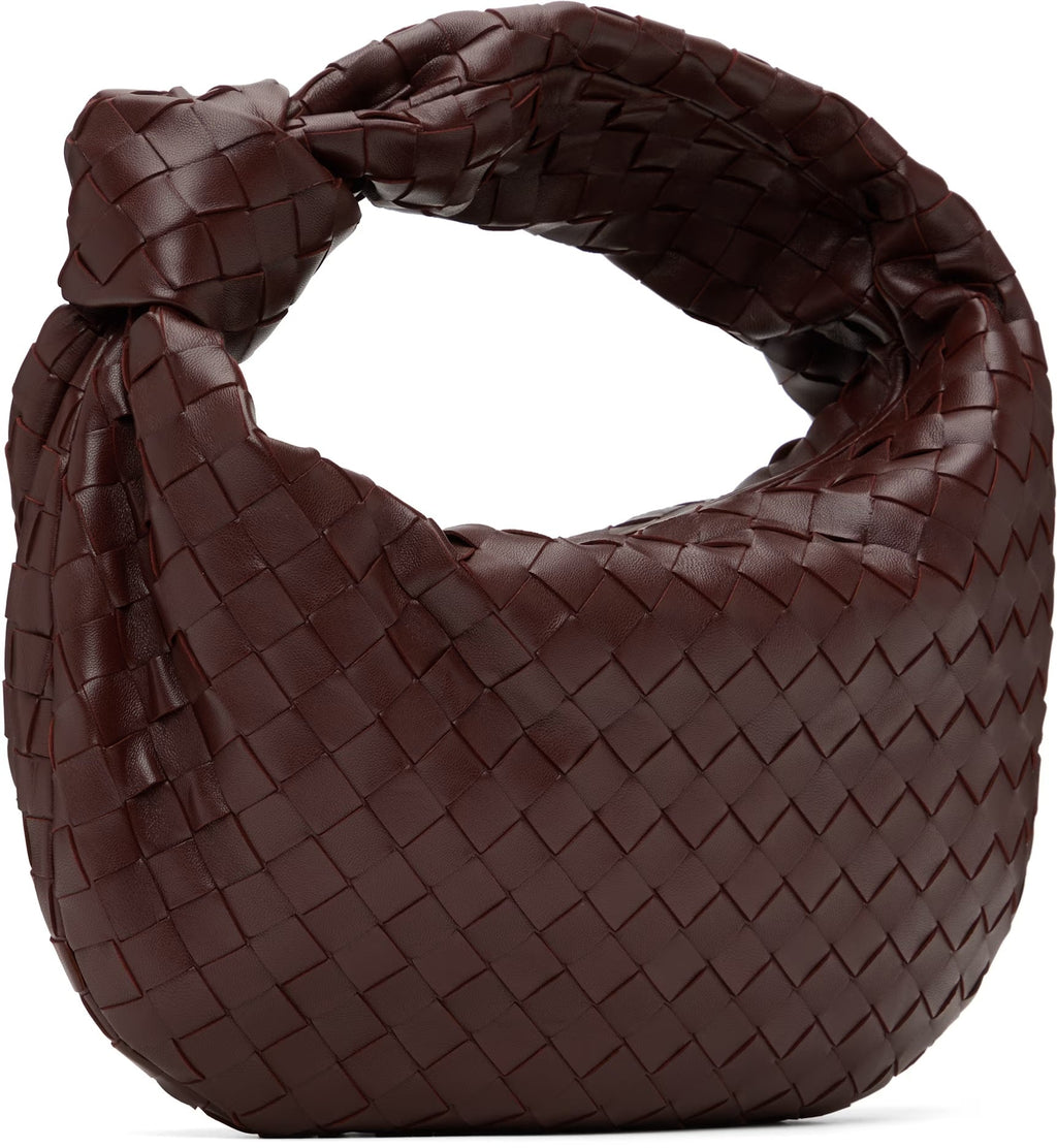 BOTTEGA VENETA INTRECCIATO JODIE LAMBSKIN LEATHER BAG