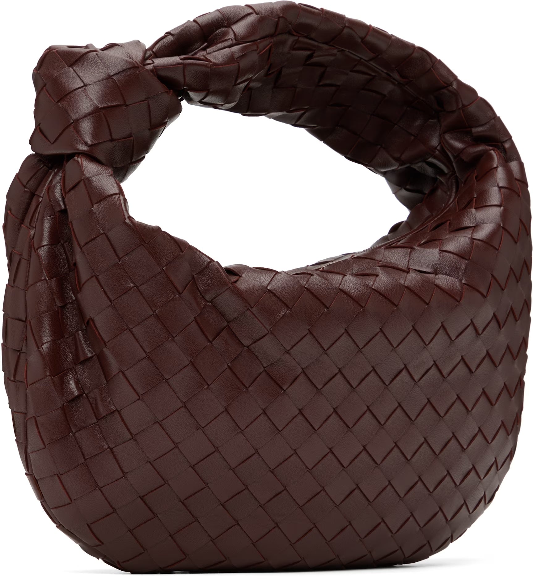 BOTTEGA VENETA INTRECCIATO JODIE LAMBSKIN LEATHER BAG
