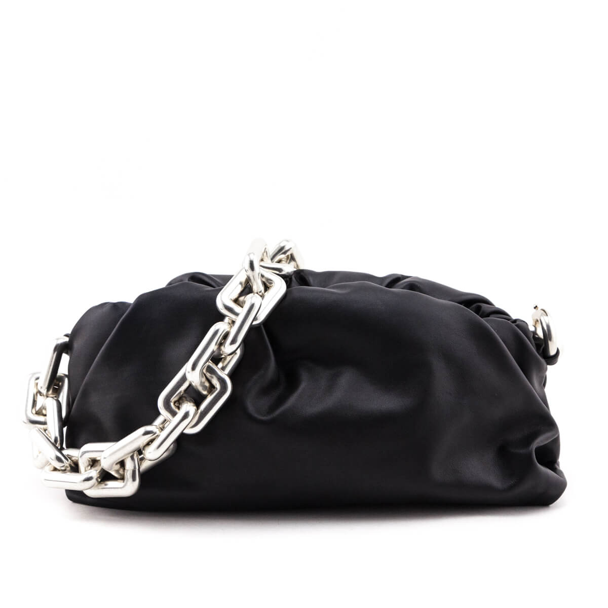 Bottega Veneta Black Calfskin Teen Chain Pouch