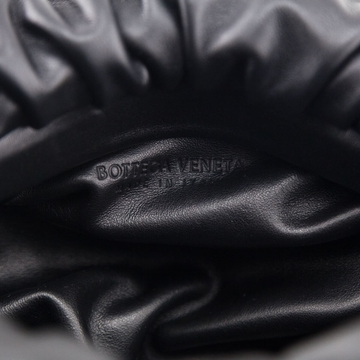 Bottega Veneta Black Calfskin Teen Chain Pouch