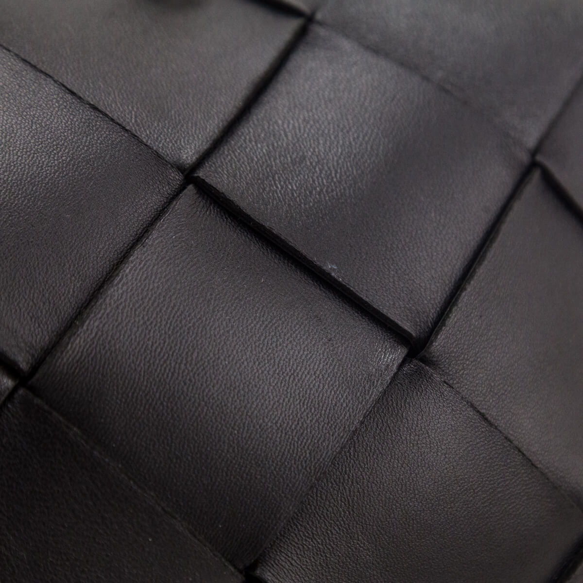 Bottega Veneta Black Maxi Intreccio Small Cassette Camera Bag