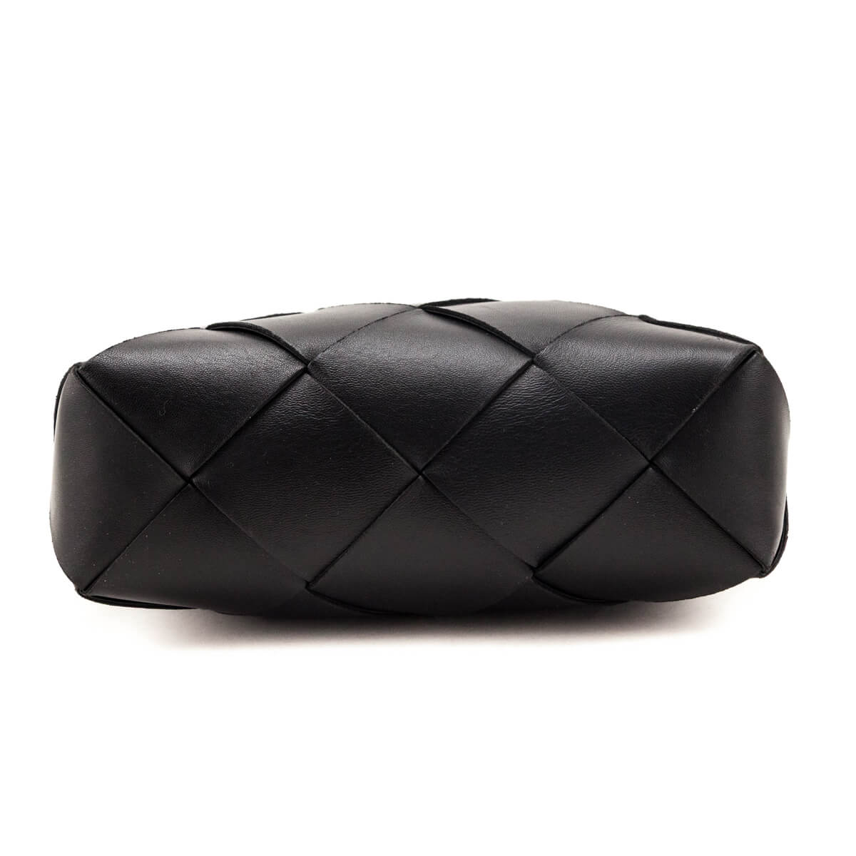 Bottega Veneta Black Maxi Intreccio Small Cassette Camera Bag