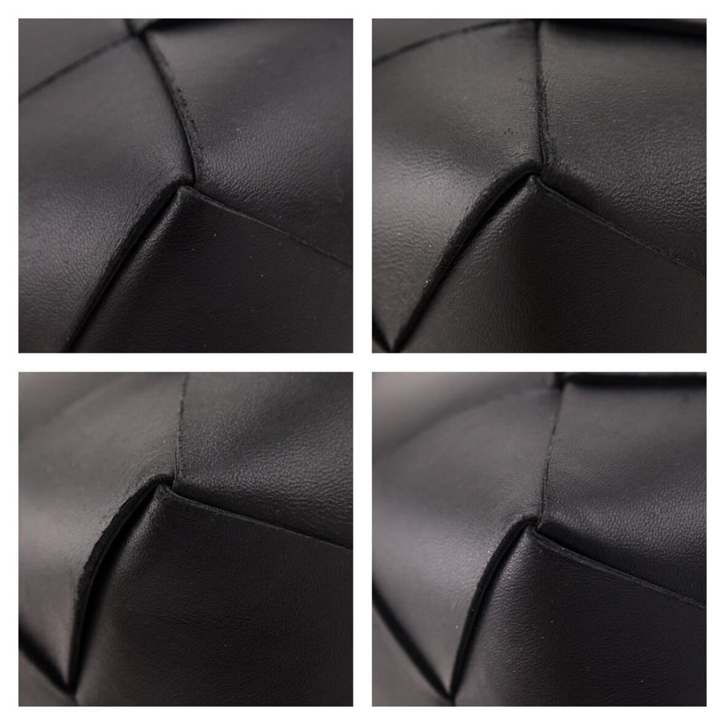 Bottega Veneta Black Maxi Intreccio Small Cassette Camera Bag