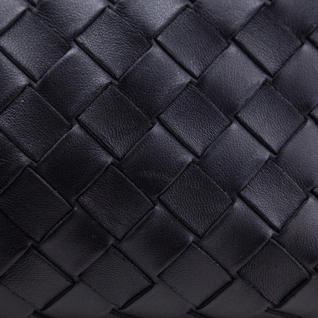 Bottega Veneta Black Nappa Calfskin Intrecciato Mini Loop Camera Bag