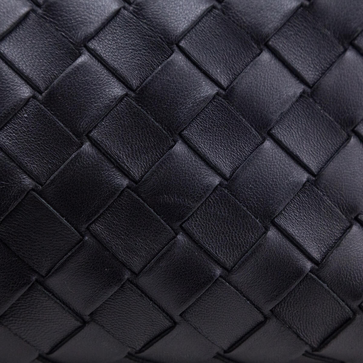 Bottega Veneta Black Nappa Calfskin Intrecciato Mini Loop Camera Bag