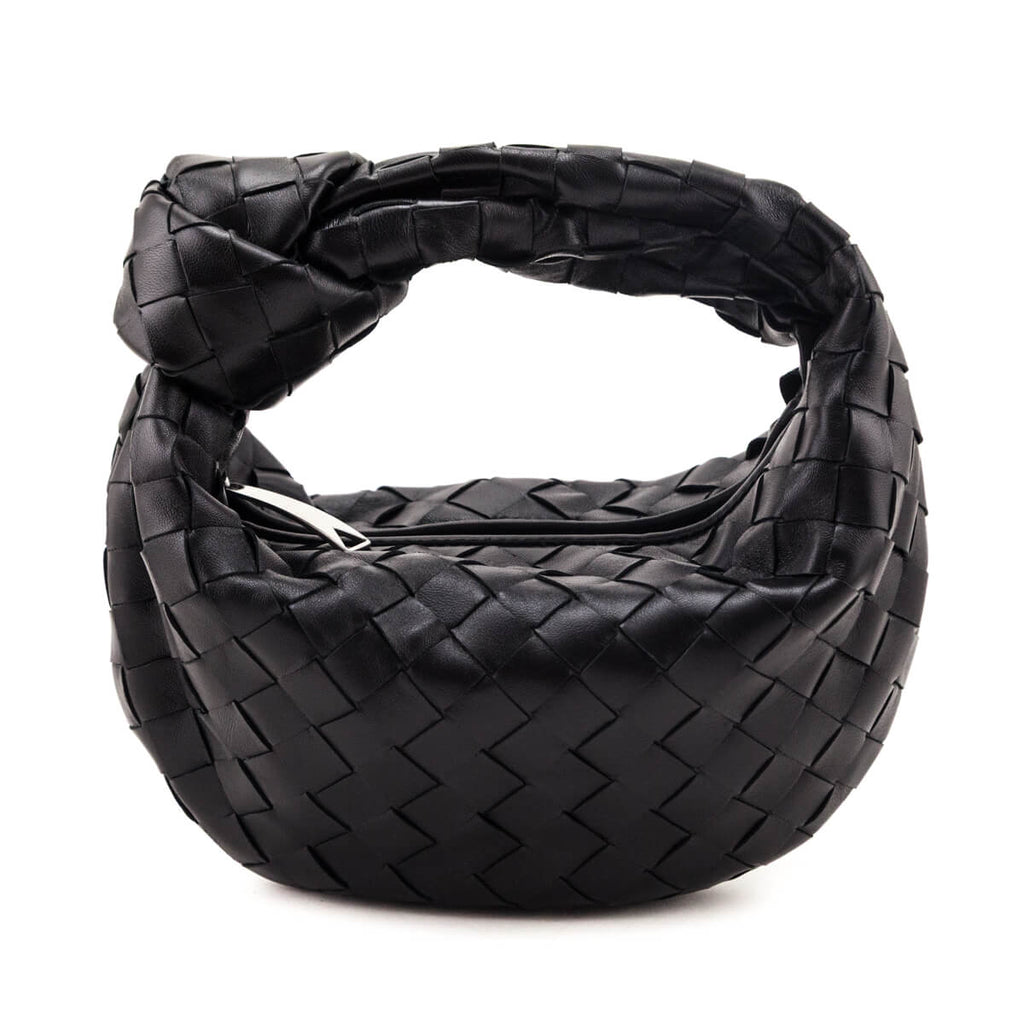 Bottega Veneta Black Nappa Intrecciato Mini Jodie