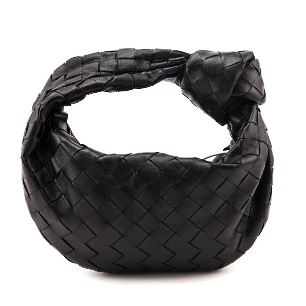 Bottega Veneta Black Nappa Intrecciato Mini Jodie