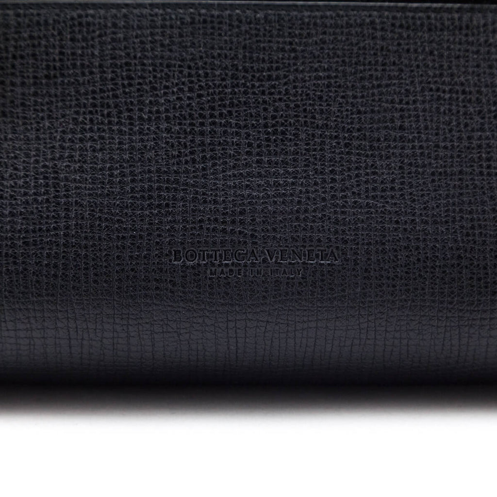 Bottega Veneta Black Textured Calfskin BV Angle Bag