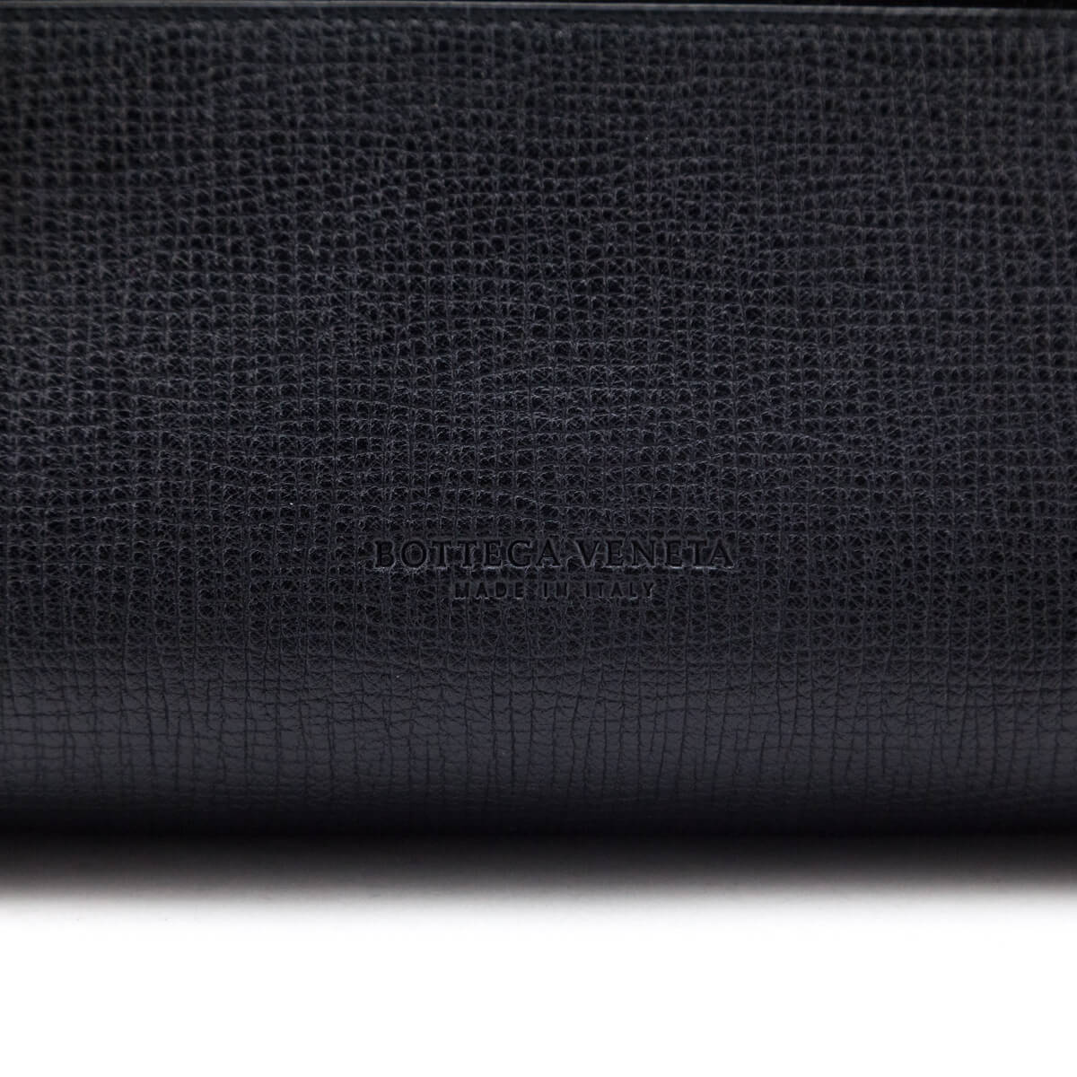Bottega Veneta Black Textured Calfskin BV Angle Bag