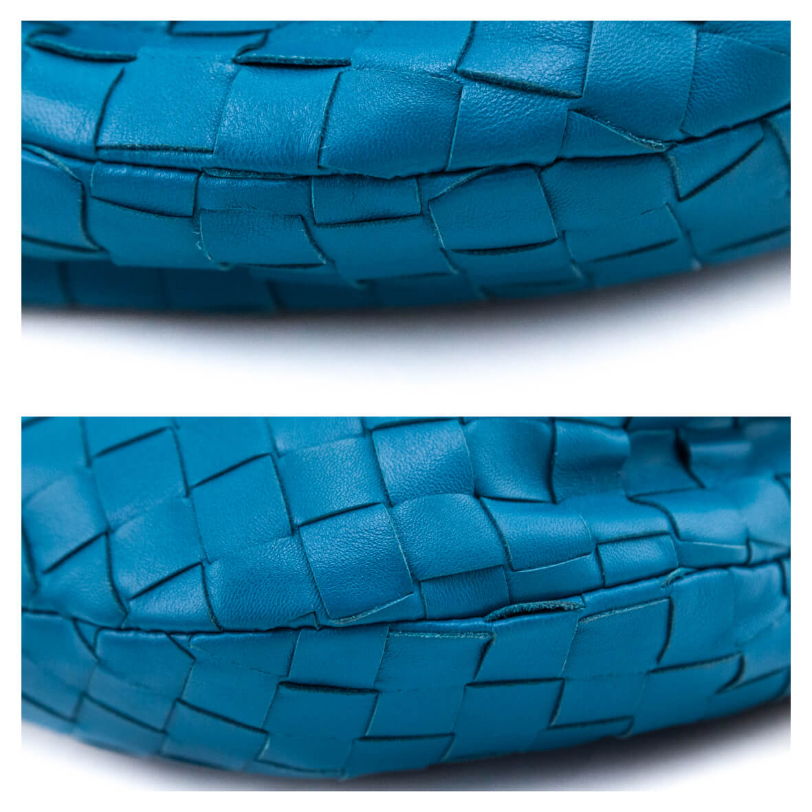 Bottega Veneta Blue Nappa Intrecciato Mini Jodie