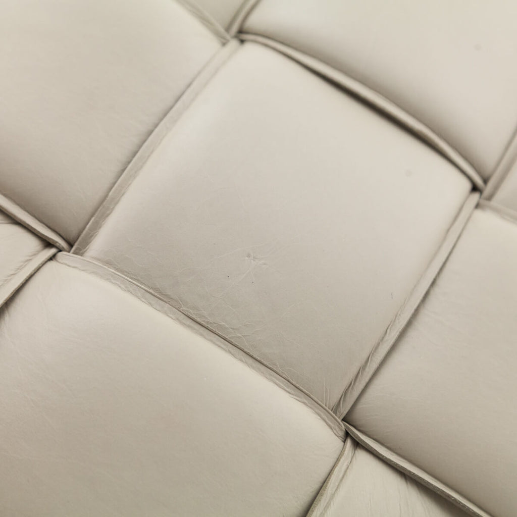 Bottega Veneta Bone Maxi Weave Quilted Pouch