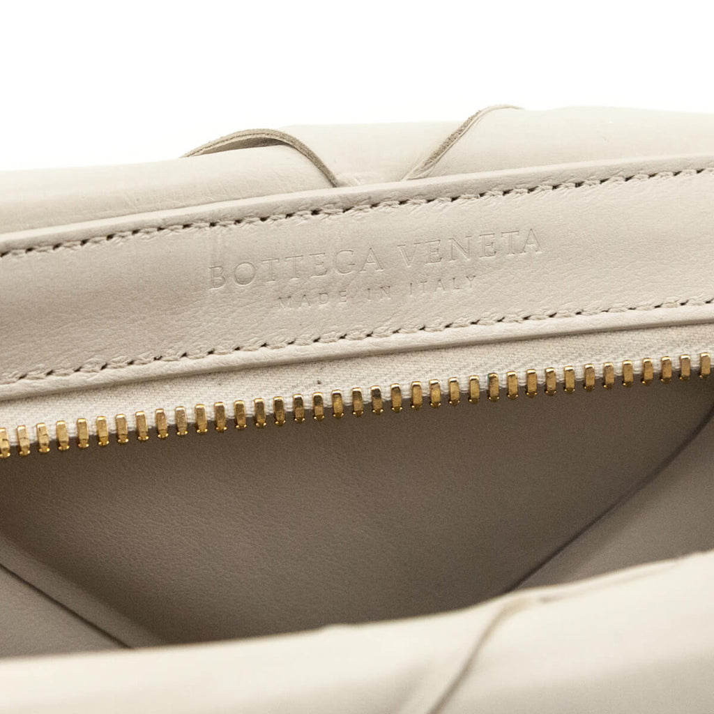 Bottega Veneta Bone Maxi Weave Quilted Pouch