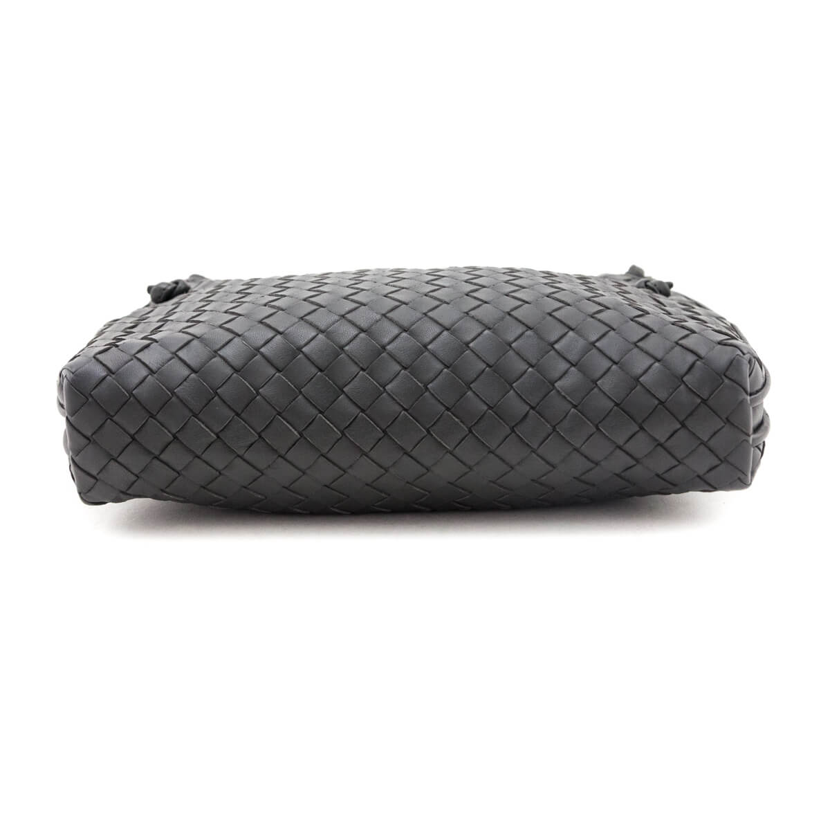 Bottega Veneta Gray Nappa Intrecciato Nodini Crossbody Messenger