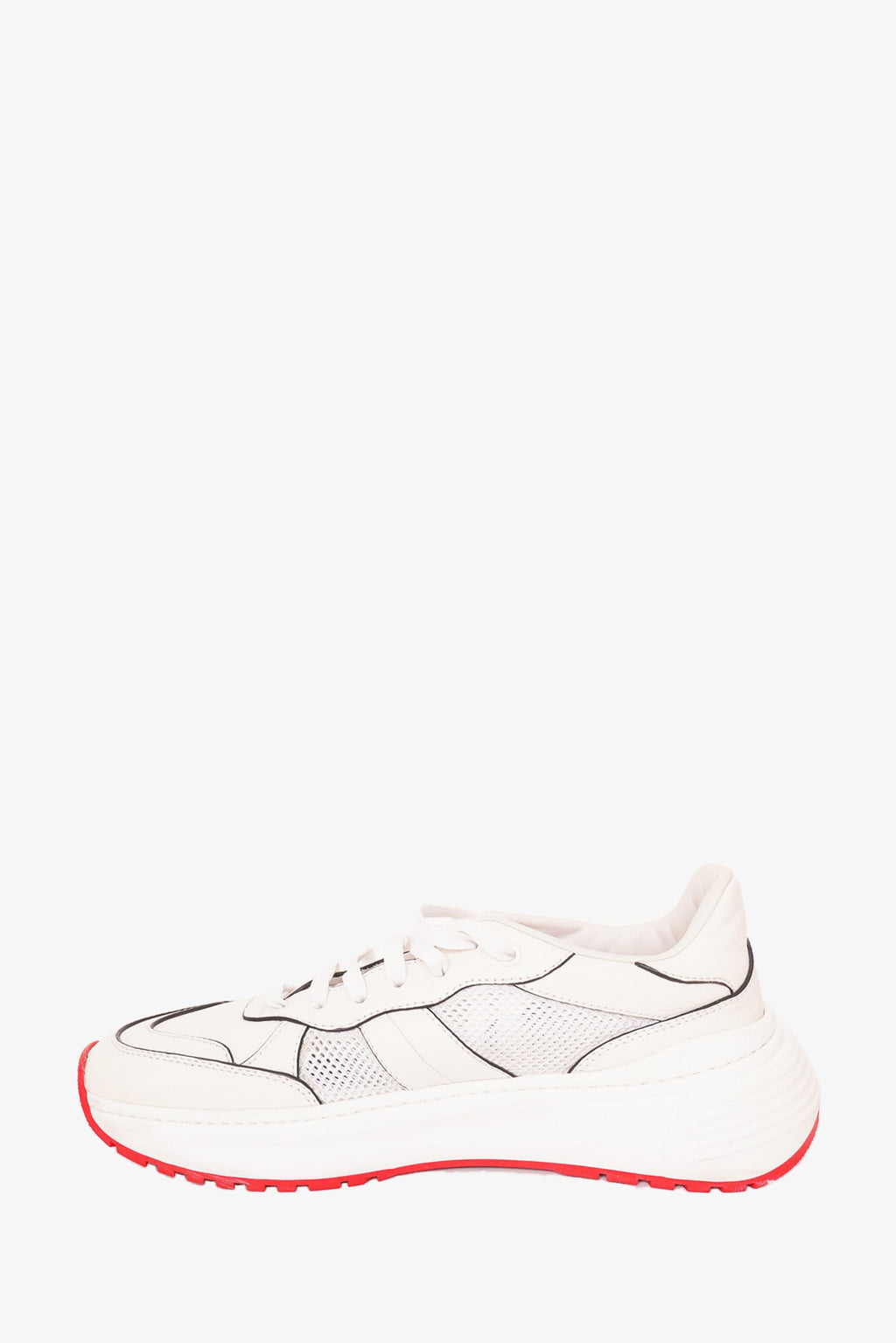 Bottega Veneta White Leather Speedster Sneaker Size 42.5 Mens