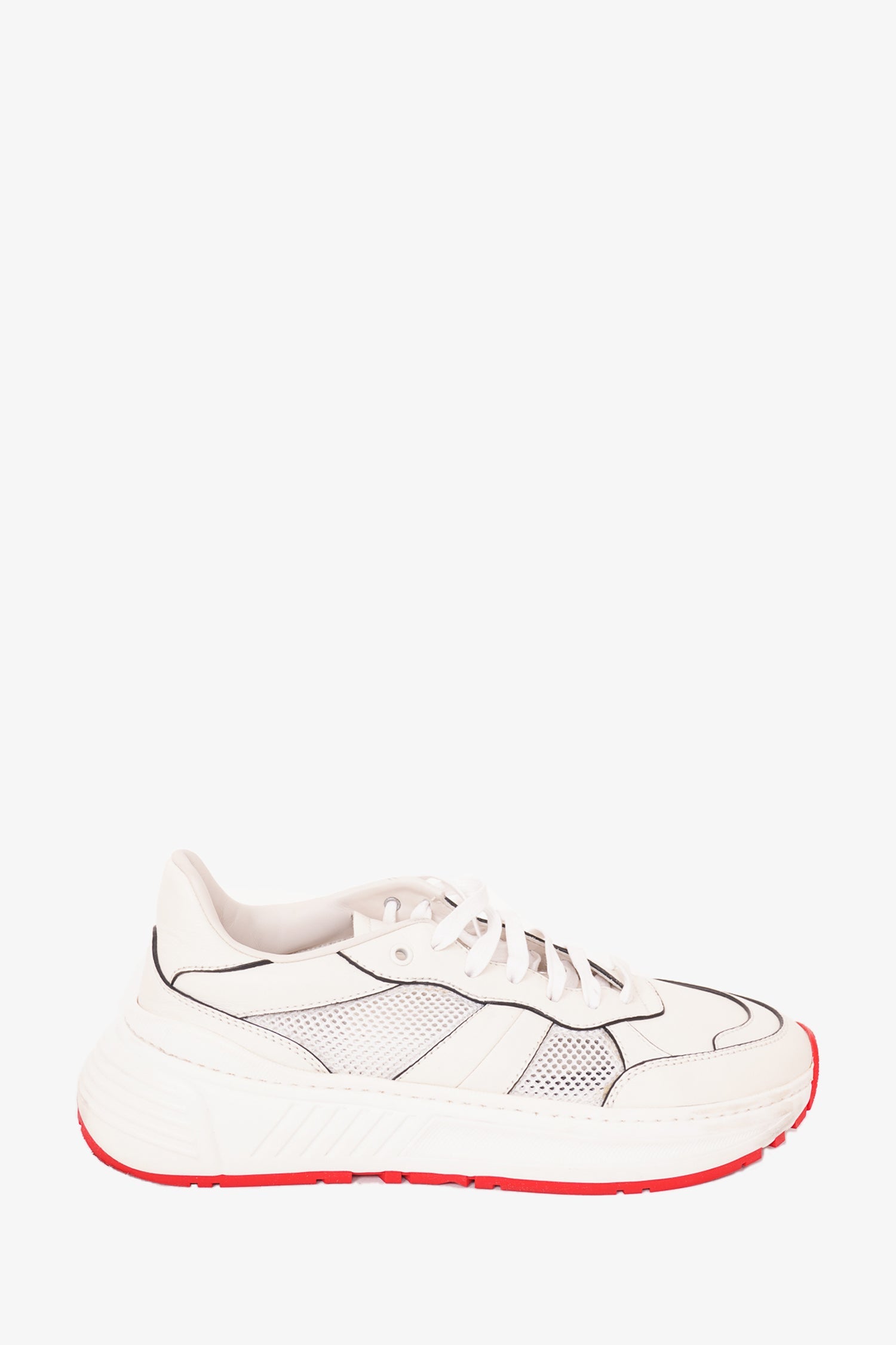 Bottega Veneta White Leather Speedster Sneaker Size 42.5 Mens