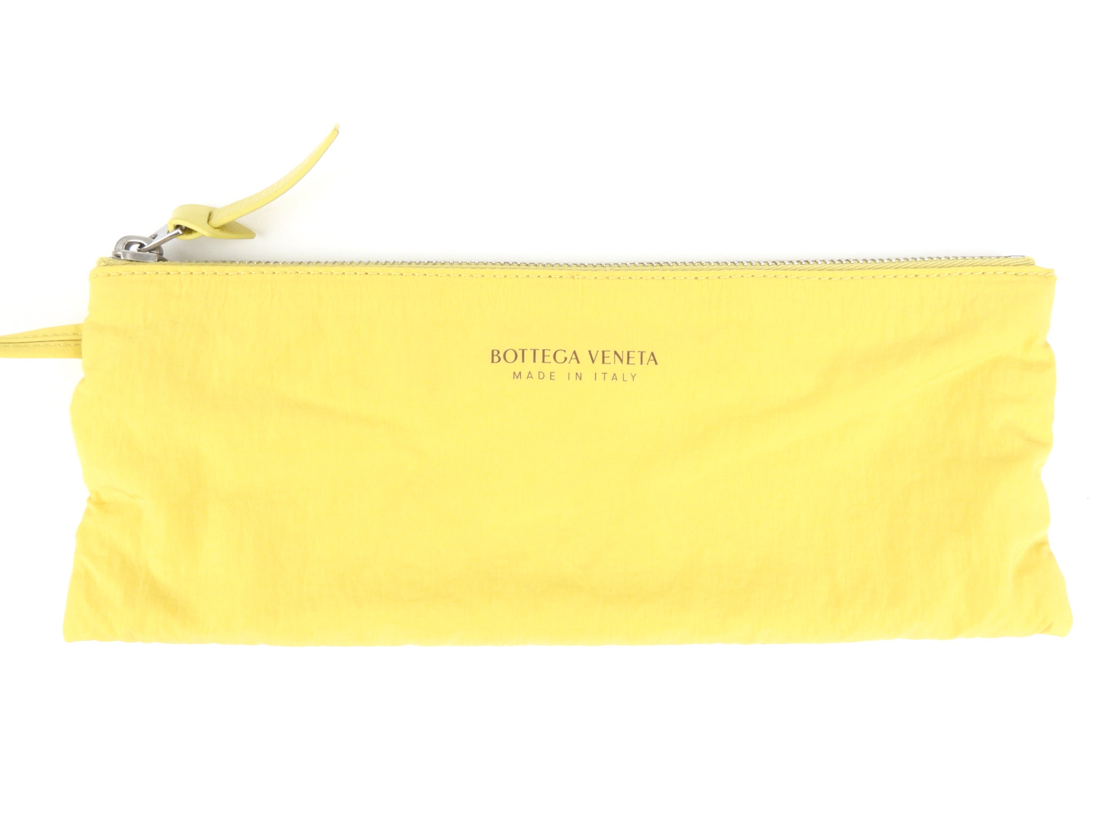Bottega Veneta Yellow Shiny Leather Intrecciato Crossbody Shoulder Bag